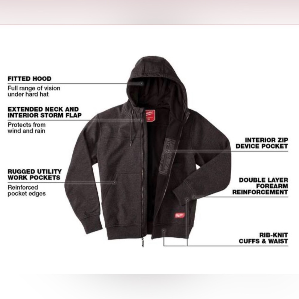 Men’s Milwaukee No Days Off Hoodie - Picture 2 of 6